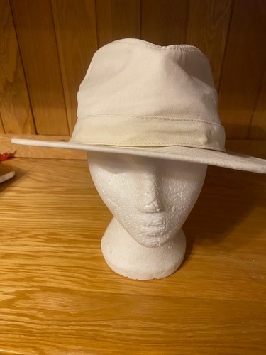Vintage safari hat white - vintage, hat,white