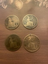 4 Old Queen Victoria Pennies