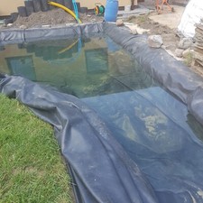 900gsm Rubber EPDM Black Garden Pond Liner Heavy Duty Water Feature Fabric