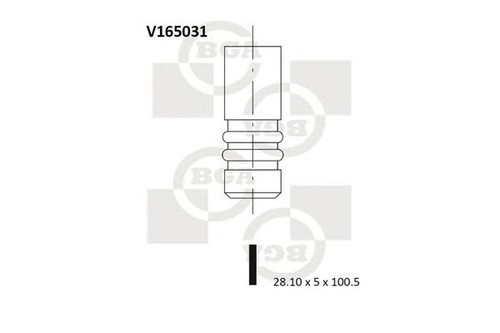 Bga engine valve v165031 - bga,
