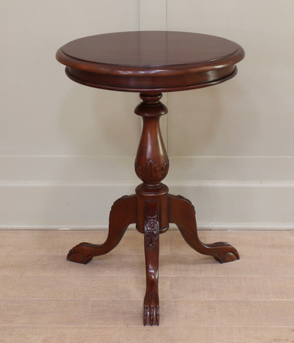 Mahogany wine table pedestal - table,