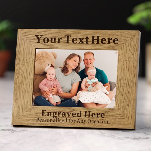 Personalised wooden photo - personalised,