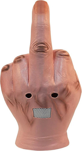 Middle finger funny - funny, mask