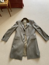 Mens Fly Front Venetian Wool covert Coat 38