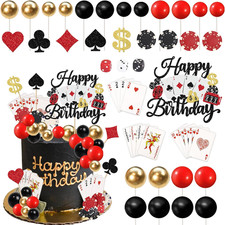 Casino Cake Topper Decoration