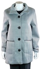 Anne de Lancay Black White Patterned  Classic Coat Size Euro 38/40 UK 10/12