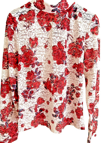Zara beautiful cream red - zara,