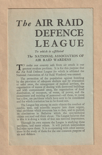 Air raid defence - air,