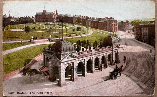 Vintage postcard the pump - vintage,