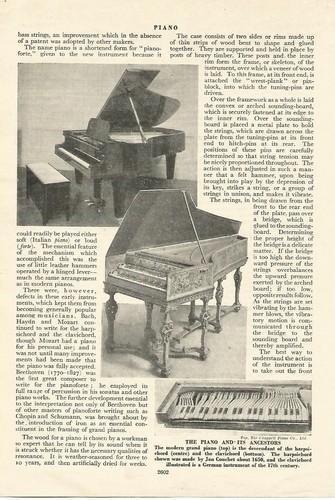 The piano and its - its, ancestors