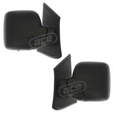 Electric Wing Door Mirrors Vauxhall Vivaro Van 2014-2019 With Black Covers Pair
