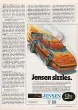Jensen - Car Audio - Original Magazine Ad - 1989