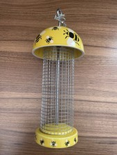 New Wilde & Oakes Bee Design Ceramic Bird Peanut Feeder