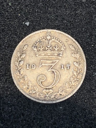 1917 edward vii three pence - edward,