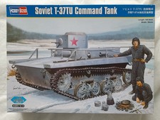 Hobby Boss 1/35 Soviet T-37TU amphib command tank, link track, PE, parts sealed