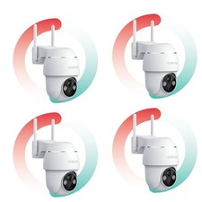 4PCS COOAU Wireless Outdoor