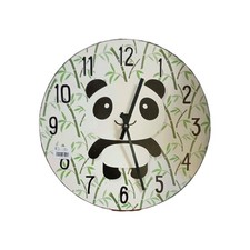 Panda Clock. 12" Diameter. Perfect Gift For Adults Or Children. Large Easy Read.