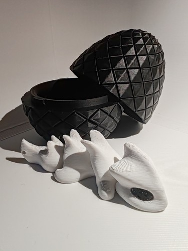 Printed dragon egg 8cm - printed,