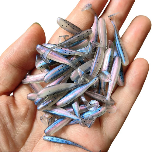 50pcs micro soft fishing - 50pcs, lures