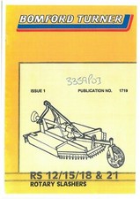 Bomford Turner Rotary Slasher RS12 RS15 RS18 RS21 Parts Manual - RS 12 15 18 21