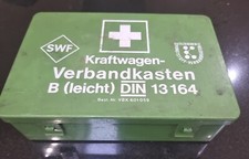 RARE VW FIRST AID KIT RETRO ORIGINAL V. KRAFTWAGEN PORSCHE VERBANDKASTEN SWF BMW