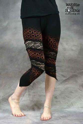 Mandala spin leggings flower - mandala,