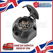 12V N TYPE 7 PIN TOWING SOCKET FOR TRAILER BOARD CARAVAN LIGHTS THERMOPLASTIC