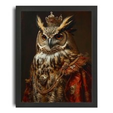 Royal Owl Painting Owl