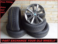 BMW 17" 5 Series F10 6 Series F12 236 Genuine Alloy Wheels And New Tyres