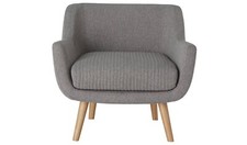 Habitat Nellie Fabric Accent Chair - Grey