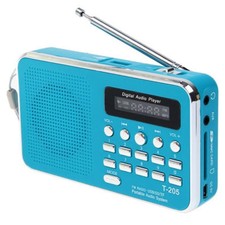 Blue Portable FM Radio Speaker