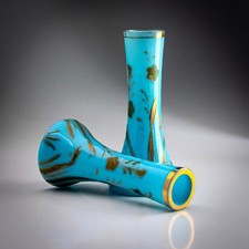 Antique Bohemian Blue Opaline