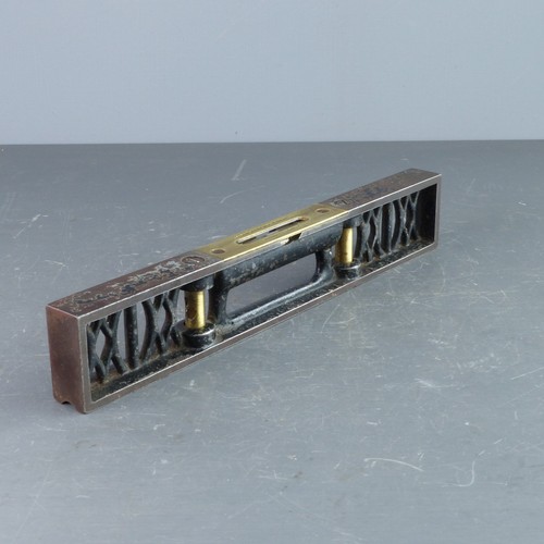 Vintage cast iron brass j - cast,