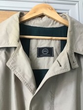 Vintage BHS single breasted trench coat, lined gents classic clothing 