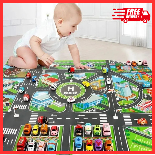 Kids road map - map, mat
