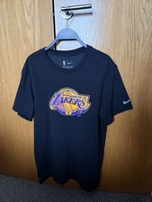 2 Nike Dri Fit NBA T-shirts Lakers Los Angeles And Brooklyn Nets