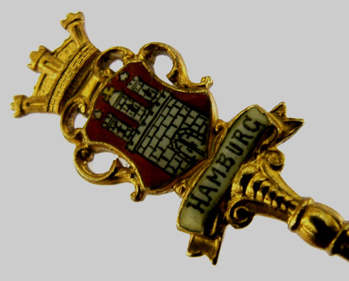 German solid silver gilt - silver,