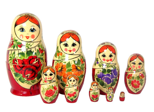 Vintage russian matryoshka - vintage,