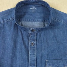 M&S Mens Denim Shirt Grandad