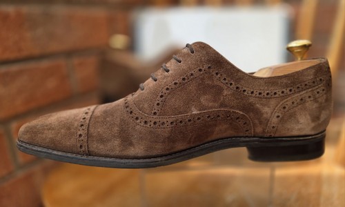 Rrp 260 barker mens suede - rrp,