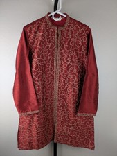 Atharva size 14 Red Silk Nehru