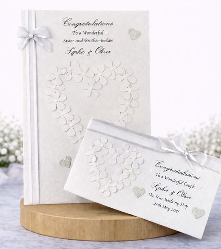 Personalised wedding day card - wedding,