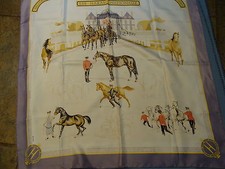  Hermes silk scarf, LES HARAS NATIONAUX with box