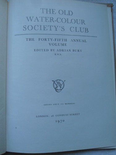 Old watercolour society club - old, society's