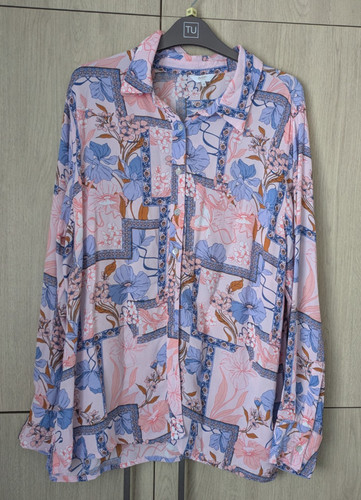Cotton traders blue floral - traders,