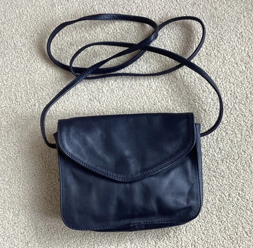 Tula small leather navy blue - leather,