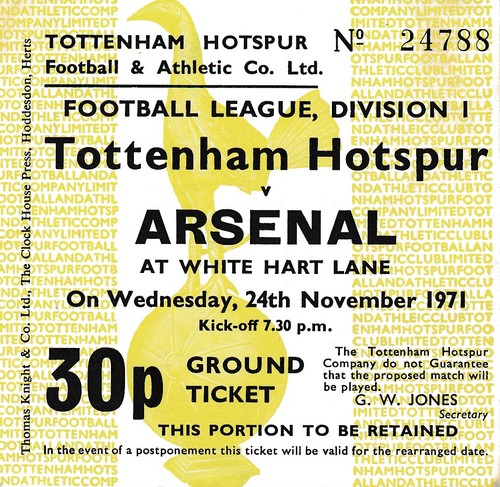 Ticket tottenham arsenal - v,