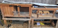 Large Guinea Pig/Rabbit Hutch Setup With Connecting Tunnel