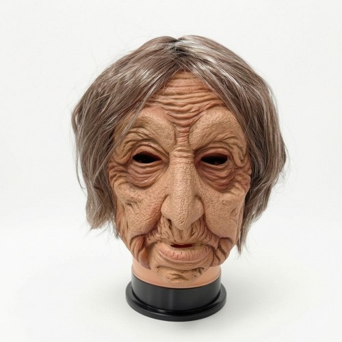 Horror mask with hair - horror,