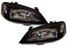For Vauxhall Astra 1998-04 G Mk4 Headlights Lamps Black Gsi Smoked Black Pair